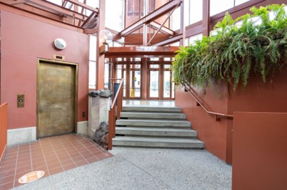 Library Parkade/LRT elevator by Northwest entrance.